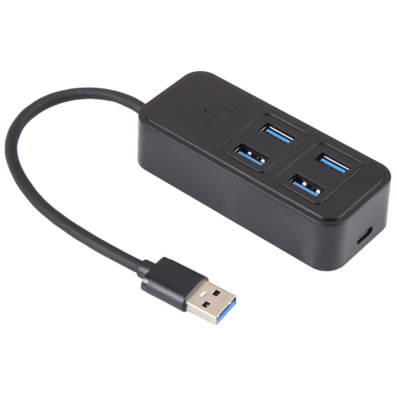 Hub USB BYL-1901U 5 en 1 USB Tipo C+USB 3.0 Negro - Ítem