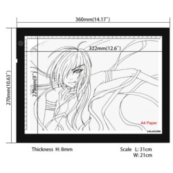 Tableta para calco Huion A4 - Ítem4