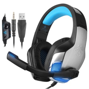 Hunterspider V4 Preto-Azul RGB - Fones de ouvido para jogos