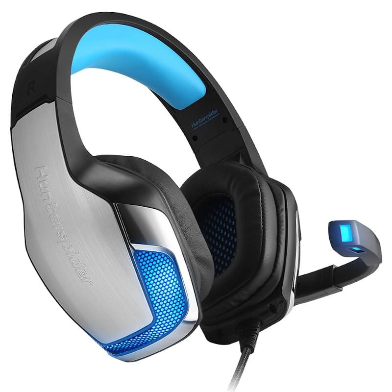Hunterspider V4 Negro-Azul RGB - Auriculares Gaming - Ítem1