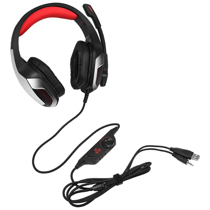 Hunterspider V4 Negro-Rojo RGB - Auriculares Gaming - Ítem3