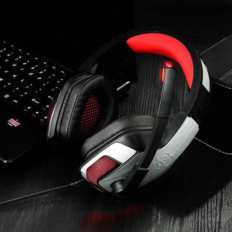 Hunterspider V4 Noir-Rouge RVB - Casque de jeu - Ítem6