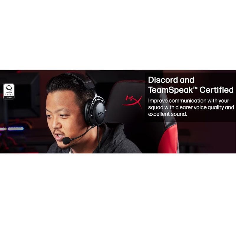 HP HyperX Cloud Alpha Preto/Vermelho - Headset Gaming - Item4