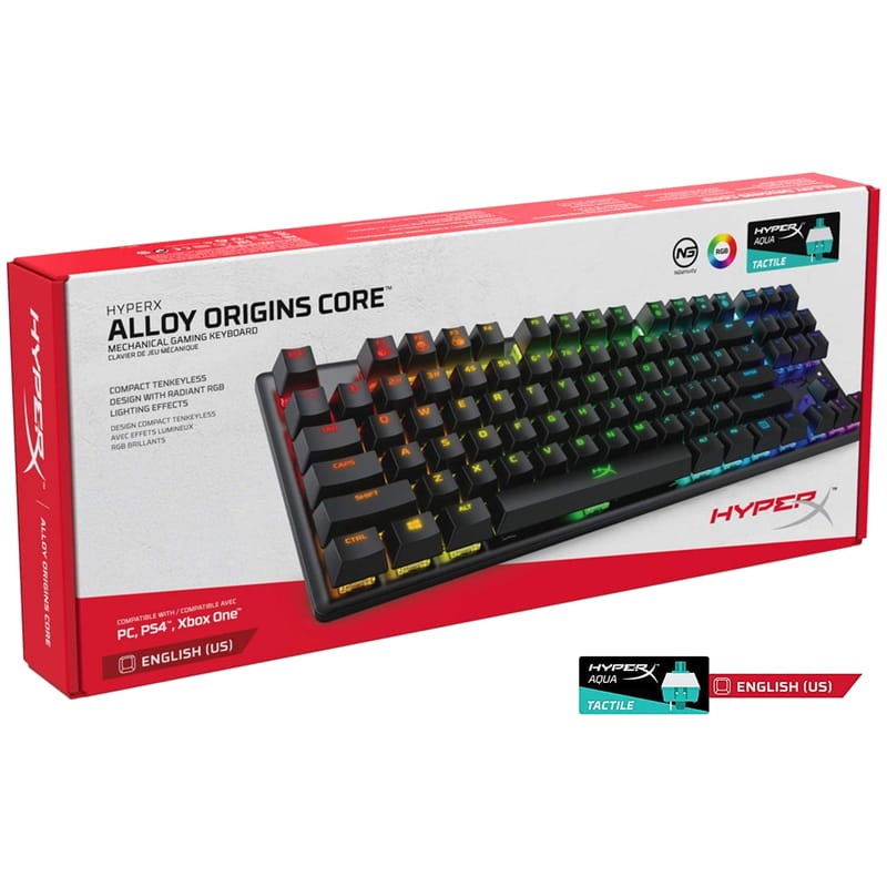 Teclado Mecánico Gaming HyperX Alloy Origins Core EN layout Switch Azul - Ítem5