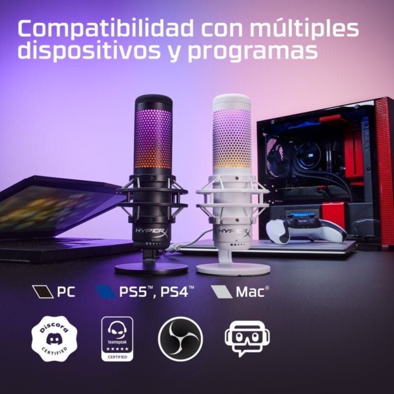 HyperX QuadCast S Preto - Microfone para PC - Item7