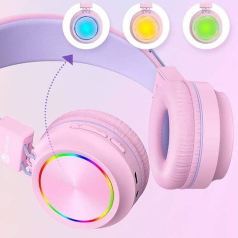 iClever BTH03 Pink - Auscultadores Bluetooth para crianças - Item2