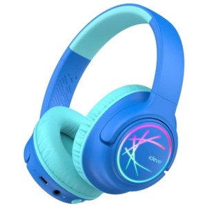 iClever BTH18 Azul - Auriculares Inalámbricos para niños