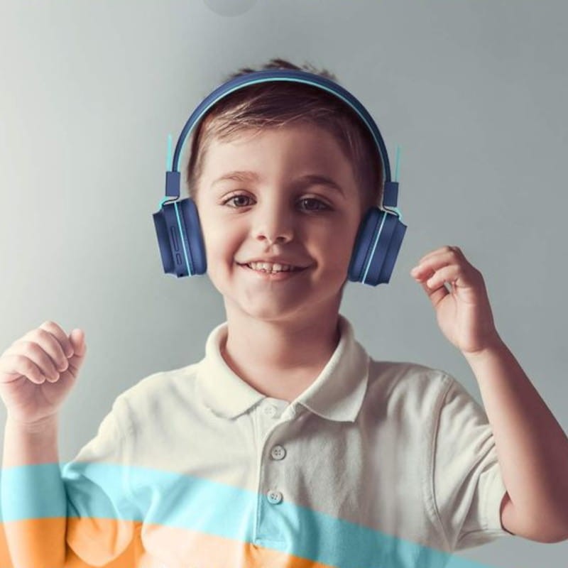 iClever BTH18 Azul - Auriculares Inalámbricos para niños - Ítem1