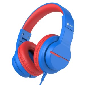 iClever HS19 con Micrófono Azul/Rojo - Auriculares para niños