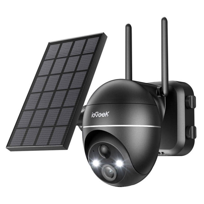 ieGeek ZS-GX4S 5MP/QHD IP65 WiFi Solar Negro - Cámara de Seguridad Exterior - Ítem