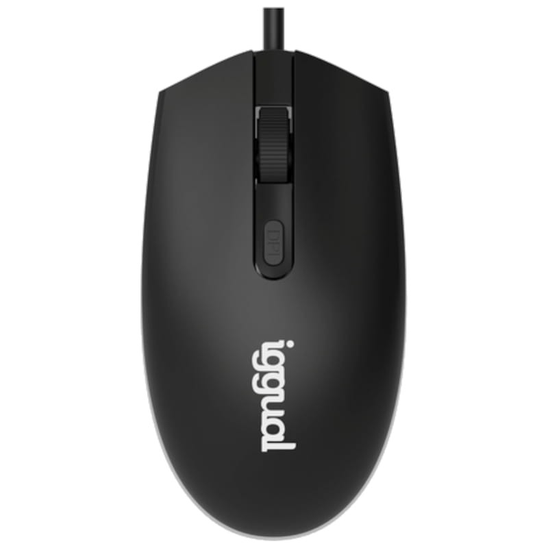 Iggual IGG317624 USB Preto - Mouse para PC - 1600 DPI - Item