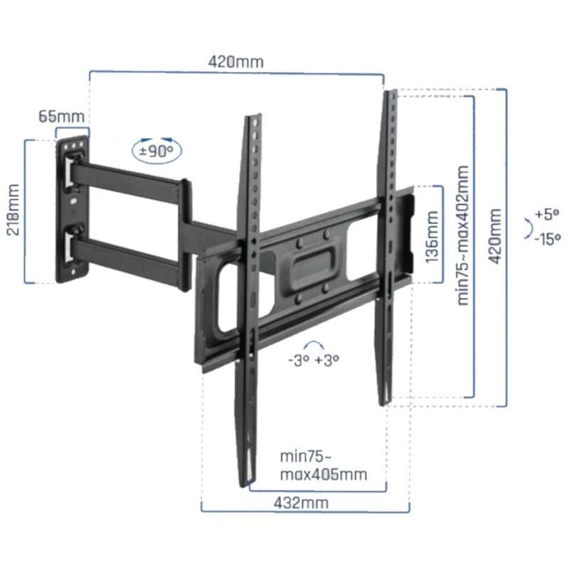Soporte TV Iggual SPTV05 32-55 25Kg - Ítem6