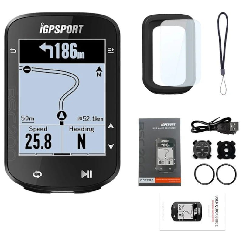 Ciclocomputador IGPSPORT BSC200 Bluetooth/ANT+ GPS Negro - Ítem1