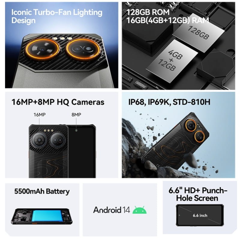 iiiF150 Air3S 4GB/128GB Plata Rugged - Ítem7
