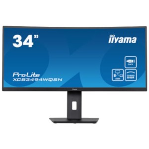 iiyama ProLite XCB3494WQSN-B5 34 UltraWide Quad HD VA FreeSync Noir- Moniteur PC