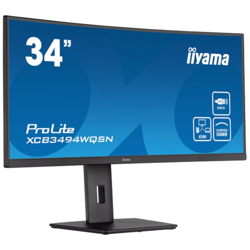 iiyama ProLite XCB3494WQSN-B5 34 UltraWide Curvo Quad HD VA 120 Hz FreeSync Noir - Moniteur PC - Ítem1