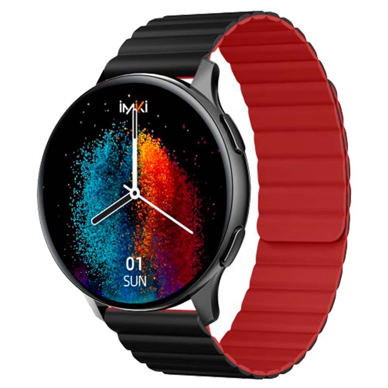 Imiki KW66 Pro Noir avec Bracelet Magnétique + Silicone - Montre Connectée - Item