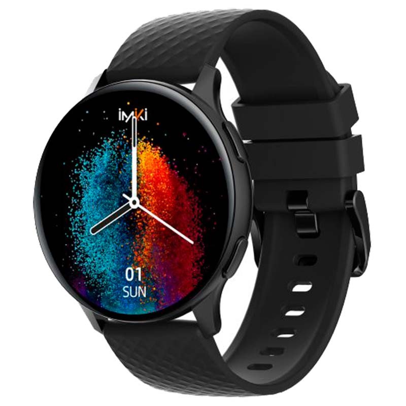 Imiki KW66 Pro Noir avec Bracelet Magnétique + Silicone - Montre Connectée - Item1