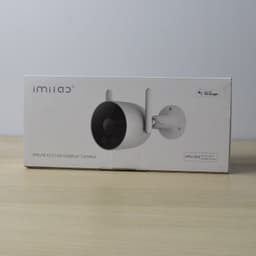 foto real da caixa da câmera de segurança IP externa Imilab EC3 Lite 2K IP66