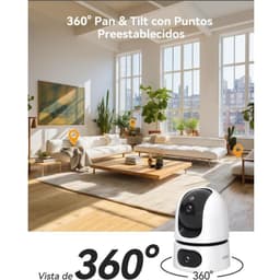 IMOU Ranger Dual 6MP Night Vision Wi-Fi White - Caméra de sécurité pivotante à 360 degrés