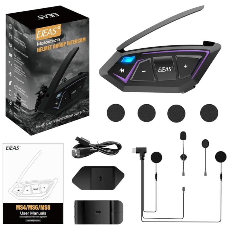 Interphone pour moto EJEAS MS8 Sans fil Bluetooth - Class B Refurbished - Ítem5