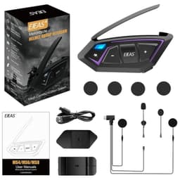 Interfone para motocicleta EJEAS MS8 Sem fio Bluetooth - Contenu