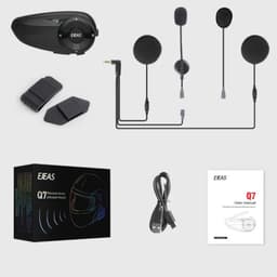 Intercomunicador para Moto EJEAS Q7 Inalámbricos Bluetooth 5.1 IP65 - Contenido