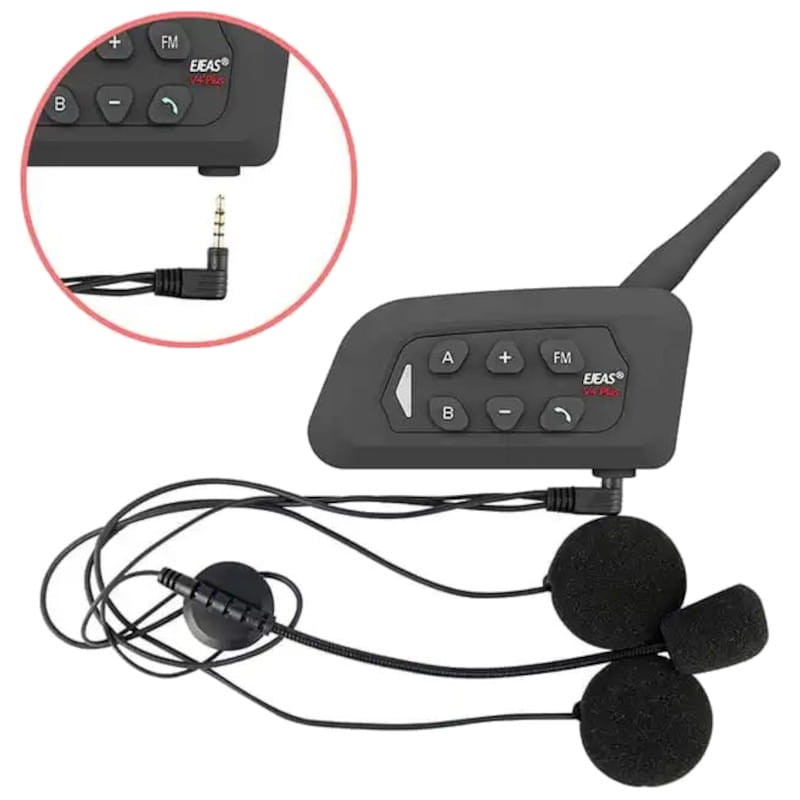 EJEAS V4 Plus Mesh Intercom moto pour 4 conducteurs en conversation simultanée - Ítem1