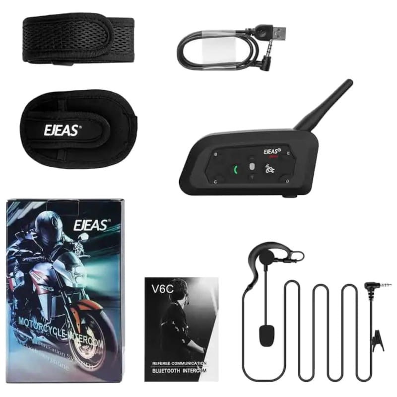 EJEAS V6C Full Duplex pour 5 personnes avec une portée de 800m - Interphone pour arbitres - Ítem4