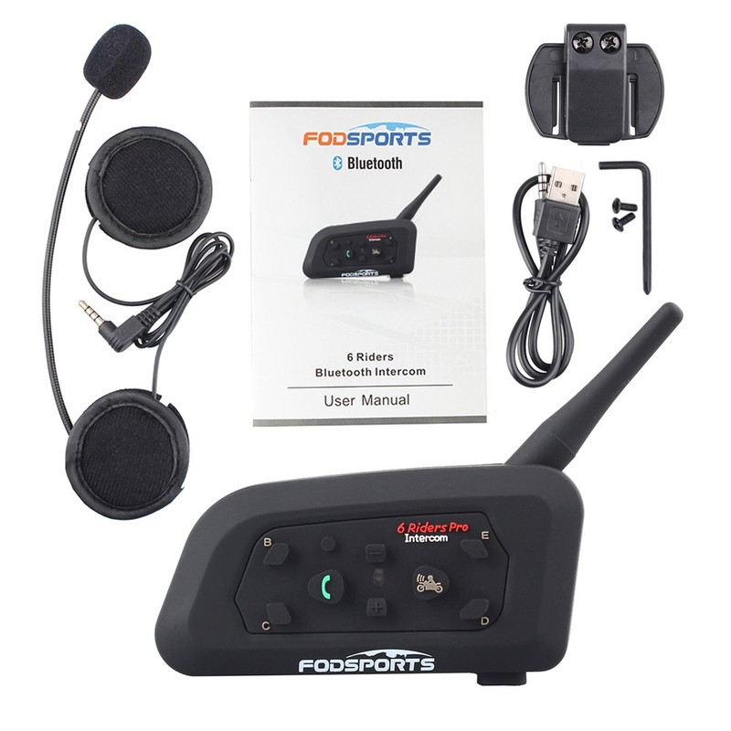 V6 Pro 1200M Motorcycle Intercom Bluetooth Headsets GPS Communication System USA V6 Pro 1200M Motorcycle Intercom Bluetooth Headsets GPS Communication System USA