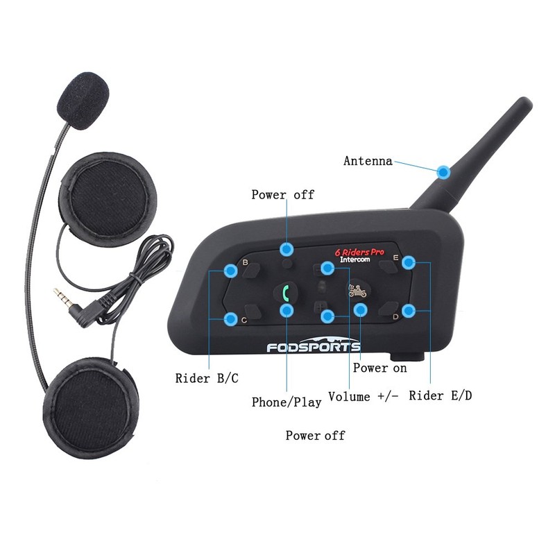 V6 Pro Intercom - Bluetooth 4.1