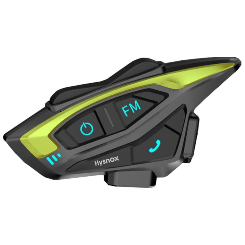 Intercomunicador para Motocicleta Hysnox Shark 08 Bluetooth 8 dispositivos verde - Item