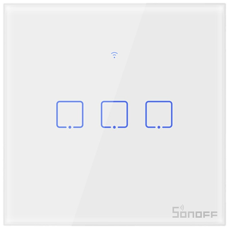 Interruptor Táctil Sonoff T1 3C WiFi - Ítem