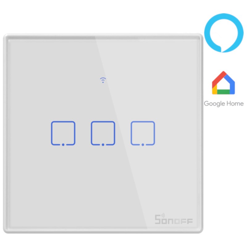 Interruptor Táctil Sonoff T2 3C WiFi - Ítem