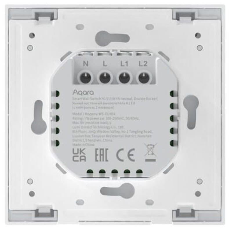 Commutateur Xiaomi Aqara Smart Wall Switch H1 Double ZigBee 3.0 Blanc - Ítem2