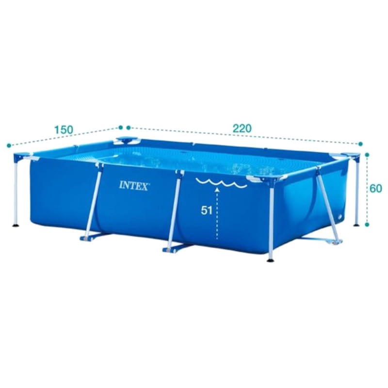 Piscina Desmontable Rectangular Intex 28270NP 220 x 150 x 60 cm Azul - Ítem3