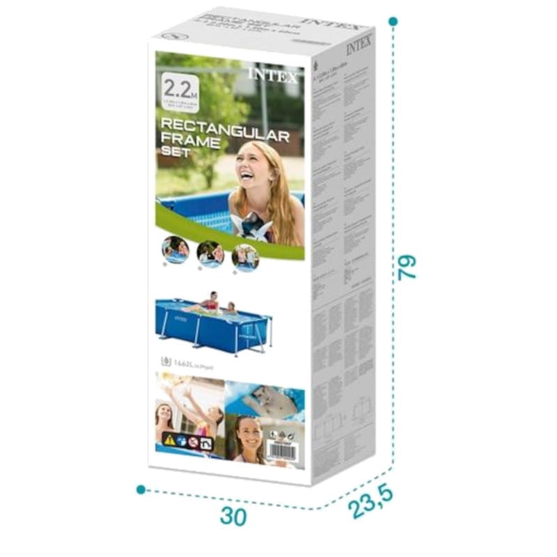 Piscina Desmontable Rectangular Intex 28270NP 220 x 150 x 60 cm Azul - Ítem4