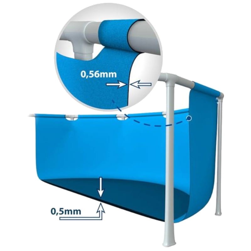 Piscina Desmontable Intex 28271 Rectangular 260 x 160 x 65 Azul - Ítem2