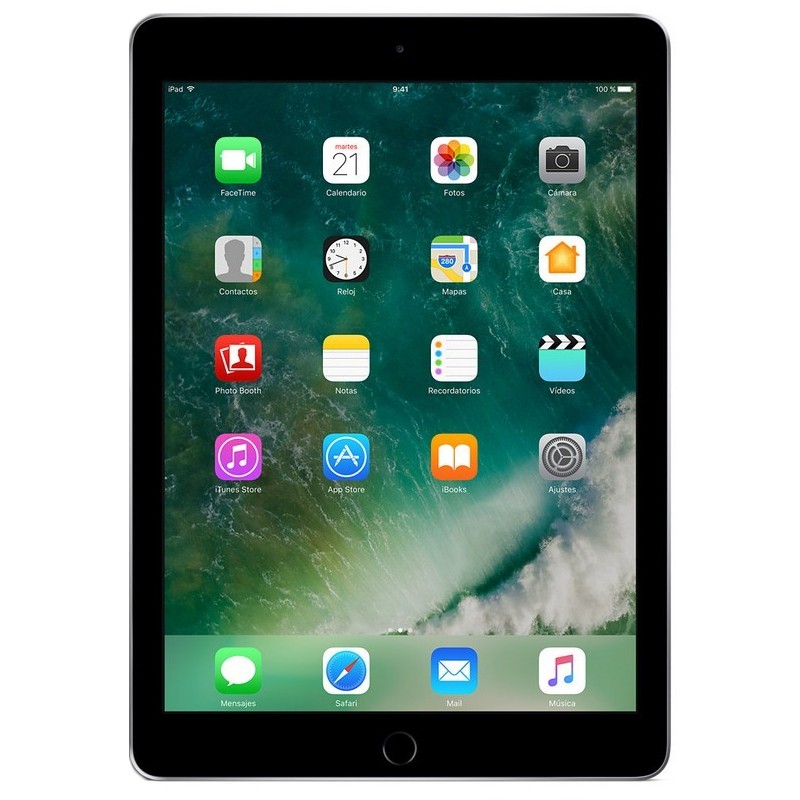 iPad 2017 9.7 Pulgadas 32GB Wi-Fi Gris Espacial - Bluetooth 4.2, multi-touch, realidad aumentada, cámara 8mpx, graba a 1080p, resolución 2.048 x 1.536, accesibilidad discapacitados - Ítem