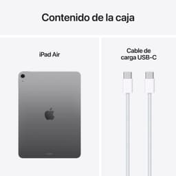 Contenido de la caja del Apple iPad Air 2025 11" 8GB/128GB WiFi Gris