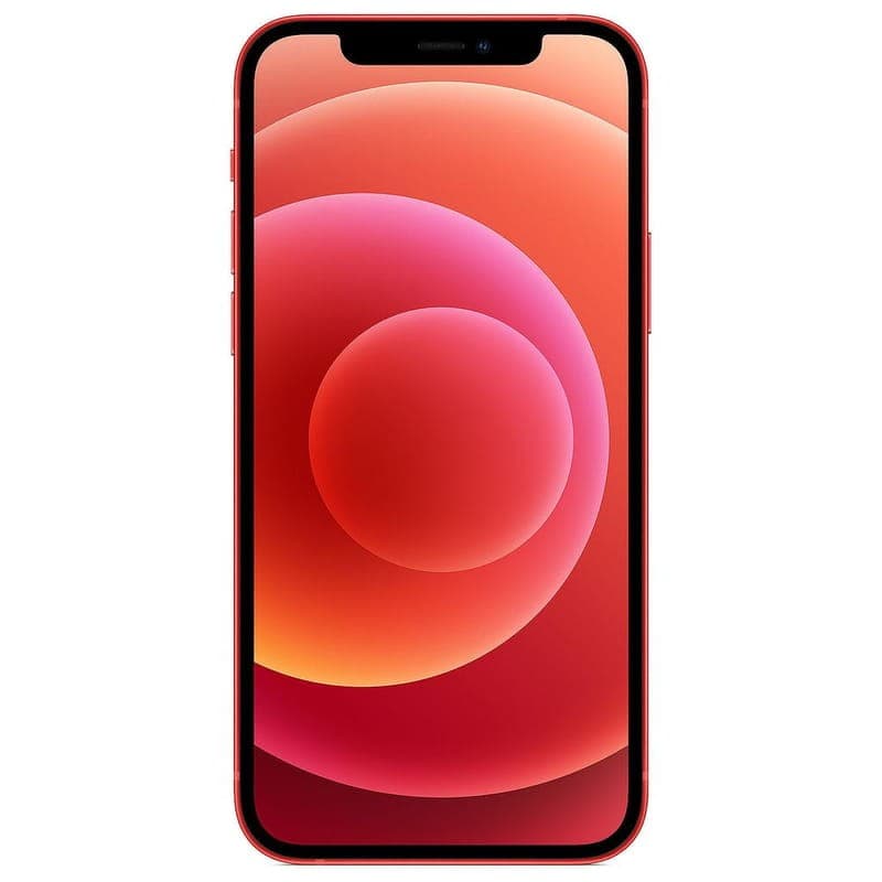 iPhone 12 128 Go 5G Rouge Reconditionné - État Excellent - écran avant allumé