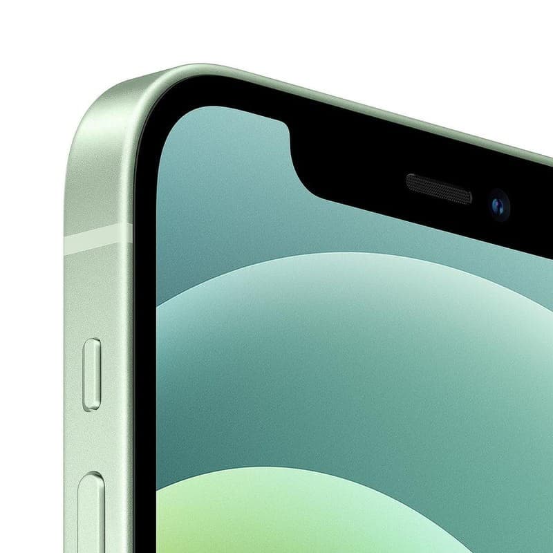 iPhone 12 128GB 5G Vert Reconditionné - détail du coin supérieur avec caméra avant