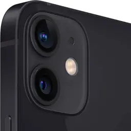 iPhone 12 Mini 64GB Negro Renovado - Buen Estado - detalle del módulo de doble cámara trasera