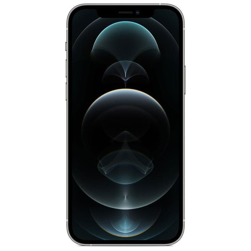iPhone 12 Pro 128GB Plata Renovado Estado Excelente con pantalla OLED de borde a borde y notch superior, marcos metálicos pulidos y diseño elegante