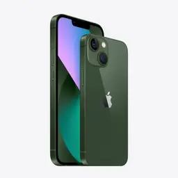 iPhone 13 256GB Verde Alpino Renovado - vista frontal y trasera