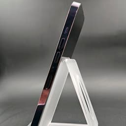 Lateral del iPhone 14 Pro Max morado oscuro, borde pulido con botones de volumen y silencio visibles; acabado como nuevo, 256GB, versión renovada.
