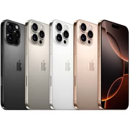iPhone 16 Pro Max 5G, 256Go, titane noir renewé état excellent; triple capteur pro, bordures fines, écran OLED bord à bord, design premium robuste