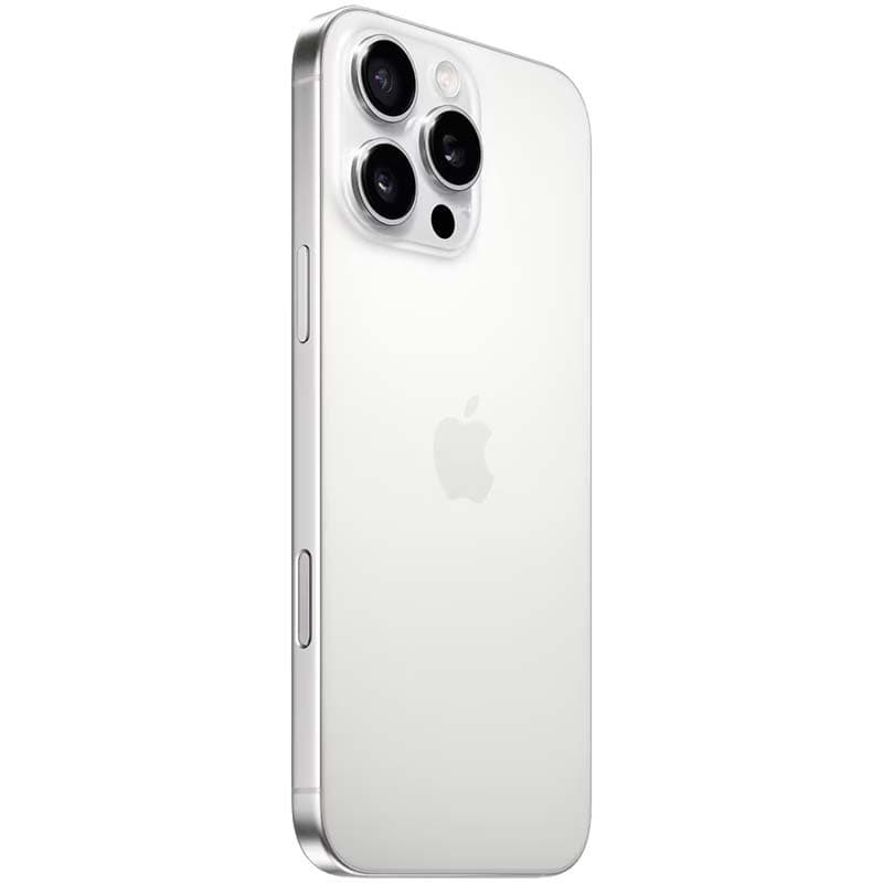 Apple iPhone 16 Pro Max 5G 256 Go Blanc Titane Remis à Neuf - Excellent État Vue Arrière