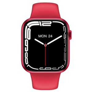 IWO HW37 Red Smartwatch with Red Sport Band