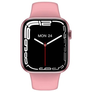 IWO HW37 Rosa / Correa Deportiva Rosa - Reloj inteligente